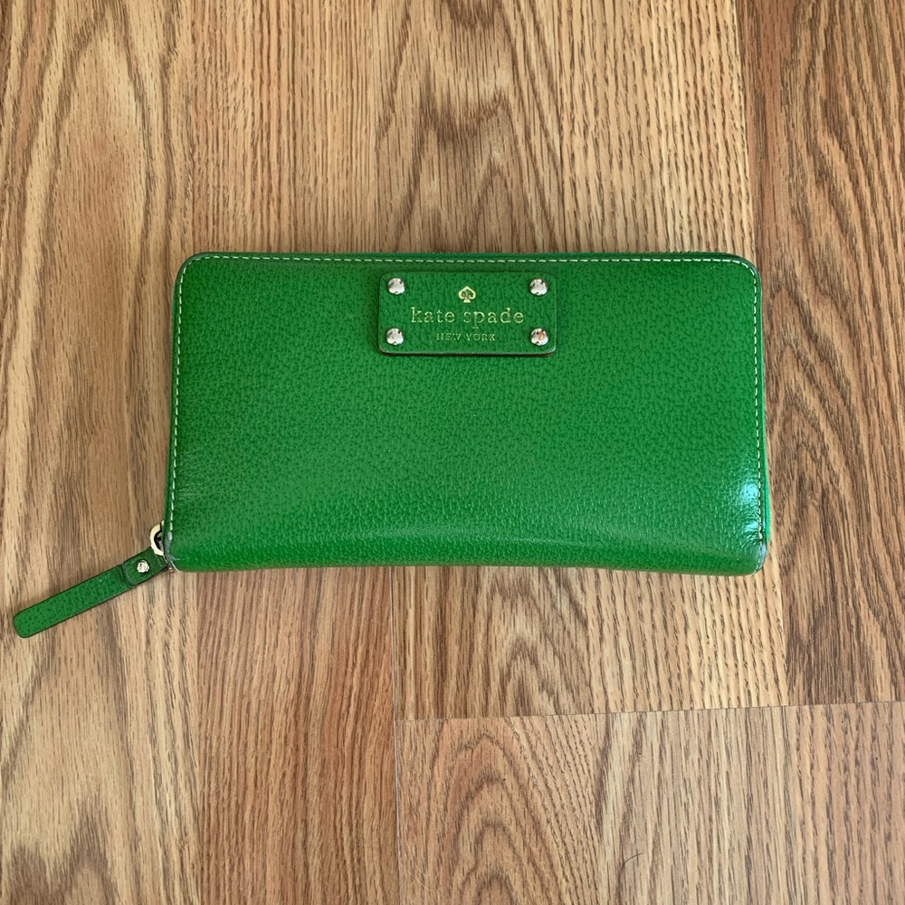 Green Kate Spade Wallet